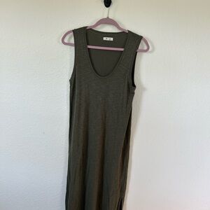 Madewell Olive Green Maxi Dress
